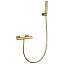 Grifo de ducha termostático Toscana oro cepillado de Imex